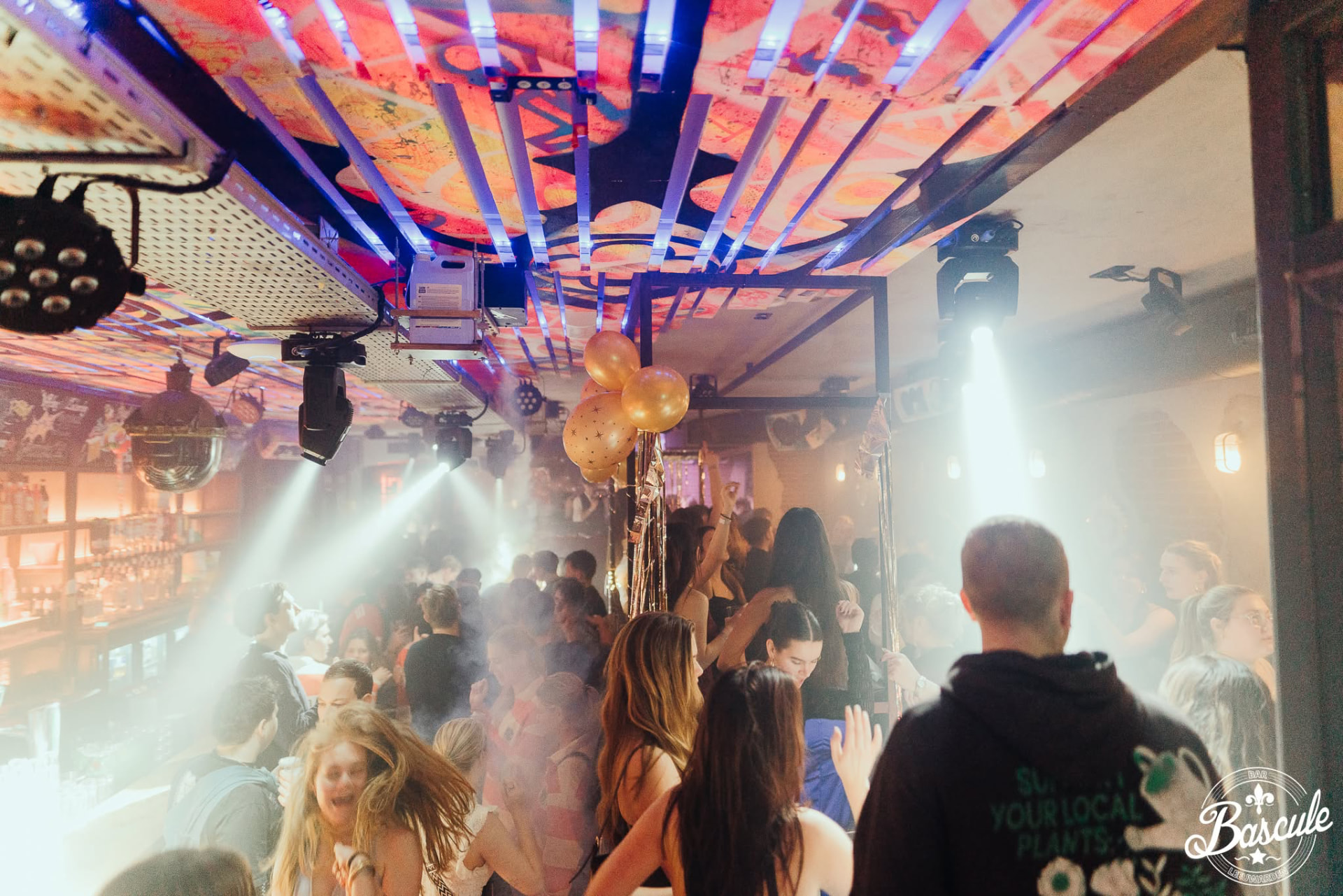 Partying together at Bar Bascule